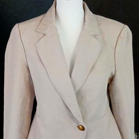 ✈️ A.L.C. womens tan linen/cotton blend blazer size 8 - Picture 3 of 12